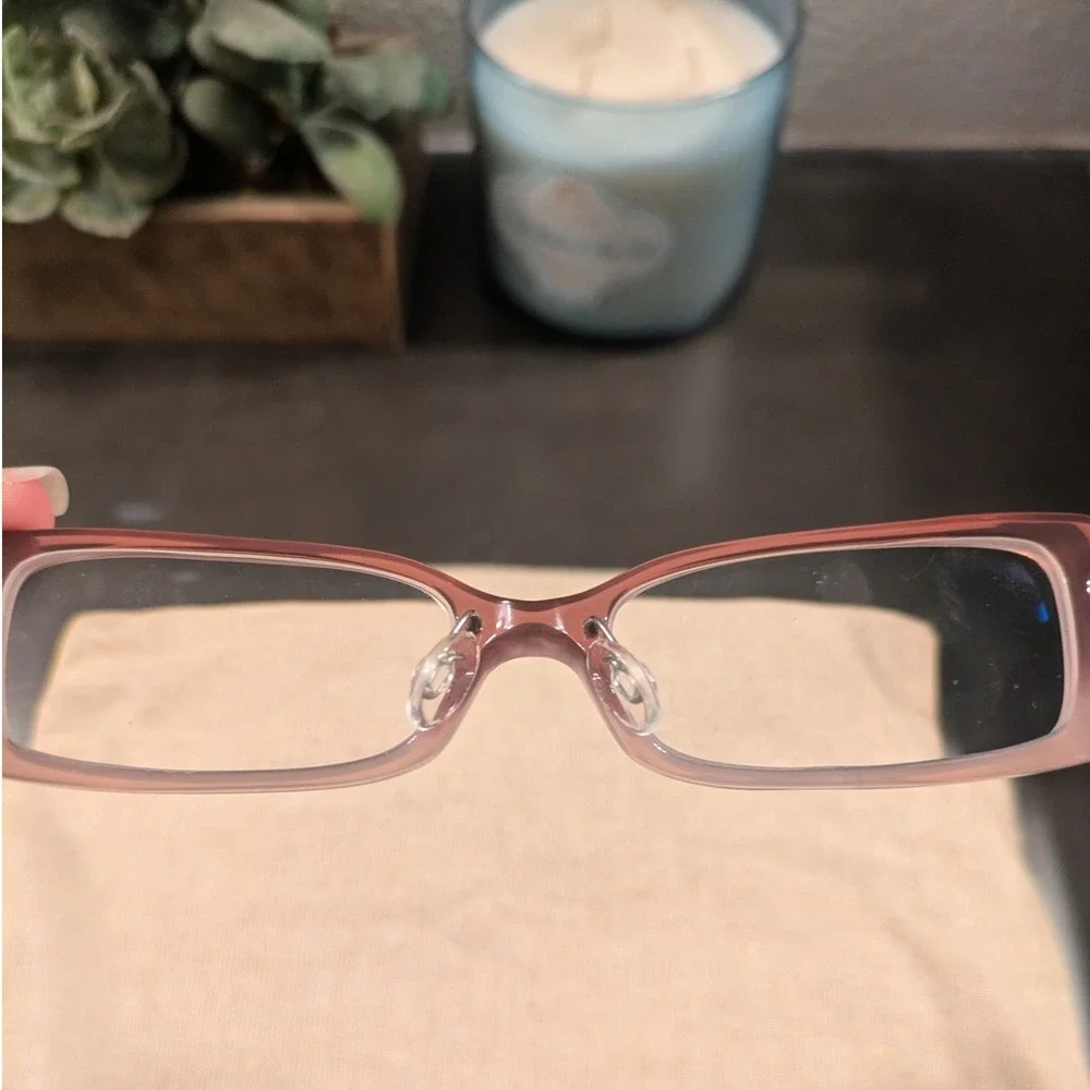 Tiffany & Co TF 2035 8109 Pink Purple Gradient Heart Eyeglasses 50-16-135 Italy